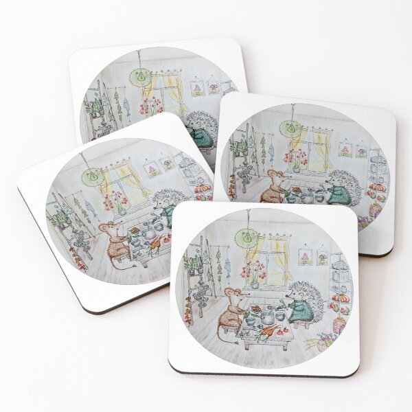 Item preview, Dinner of a hedgehog with a mouse designed and sold by 3March.
