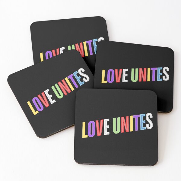 Item preview, Love Unites Unisex Rainbow T-Shirt. designed and sold by meejit39.