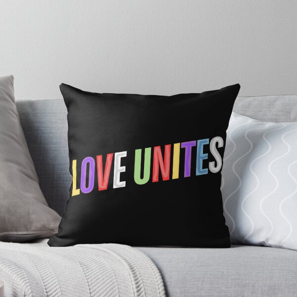 Item preview, Love Unites Unisex Rainbow T-Shirt. designed and sold by meejit39.