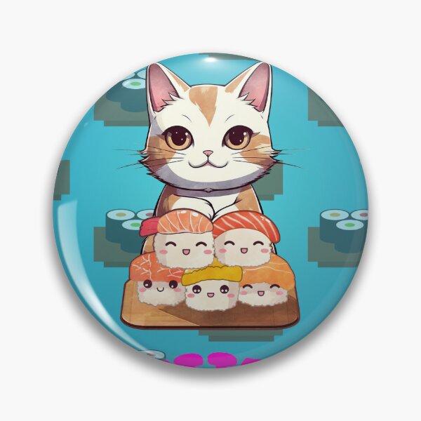 Item preview, Kitten Love Sushi Animated designed and sold by SheGoingUP.