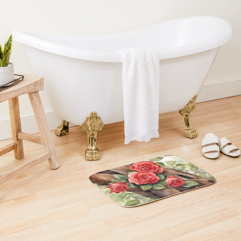 Item preview, Bath Mat designed and sold by BookCovered.