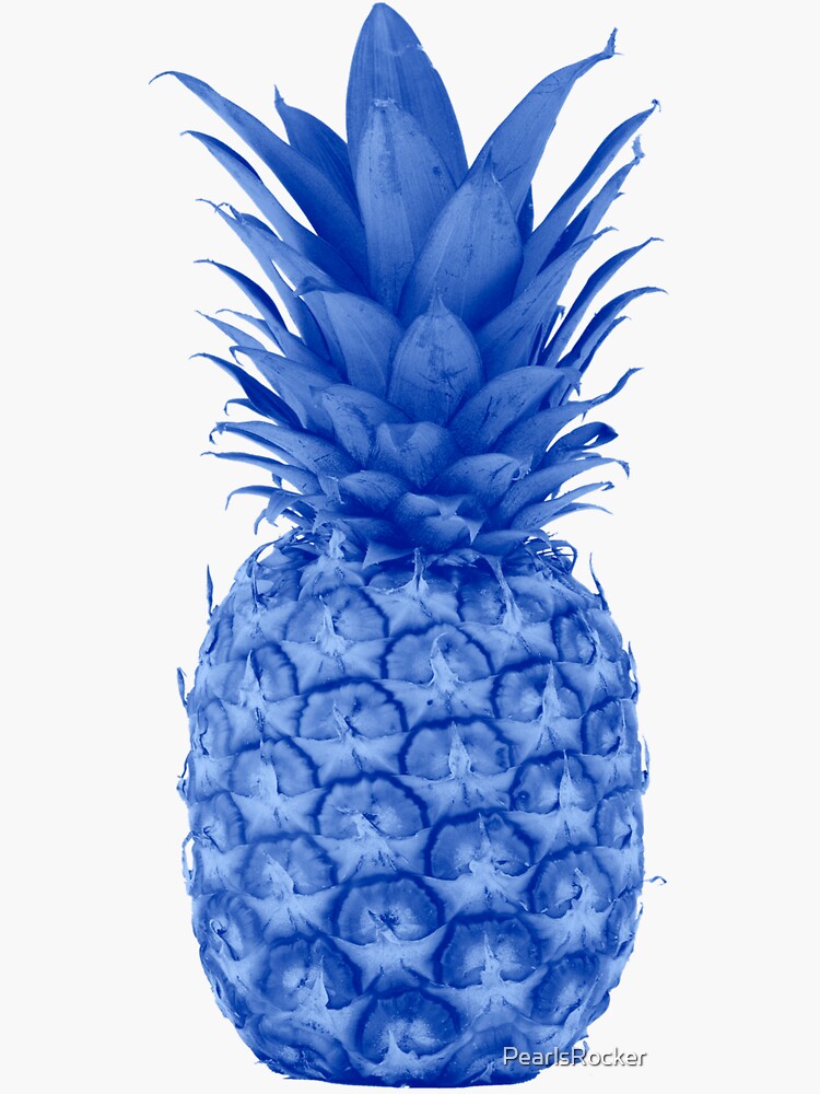 "Blue Pineapple & Beach Vacation" Sticker by PearlsRocker | Redbubble