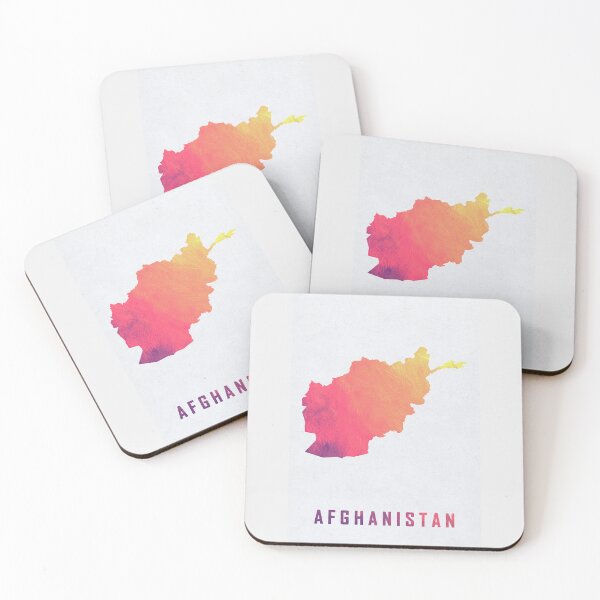 Item preview, Colorful Artistic Map Of Afghanistan With Gradient Hues In Abstract Style designed and sold by Jerhus.