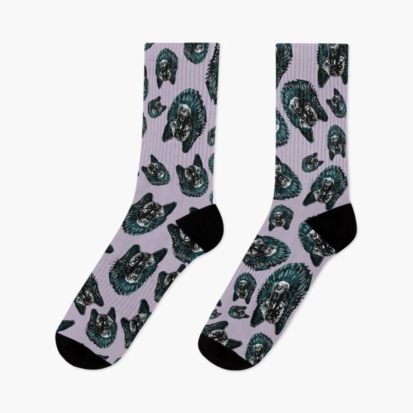 Item preview, Totem Romeo the wolf pattern in Lila designed and sold by belettelepink.