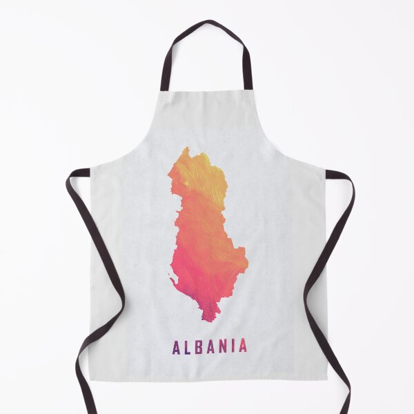 Item preview, Colorful Artistic Map Of Albania With Gradient Hues In Abstract Style designed and sold by Jerhus.