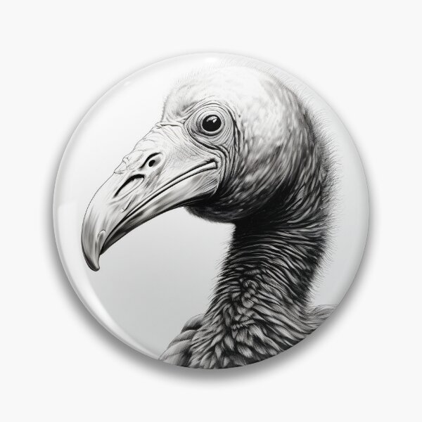 Item preview, Black and White Dodo Pencil Drawing designed and sold by Pencil-Art.