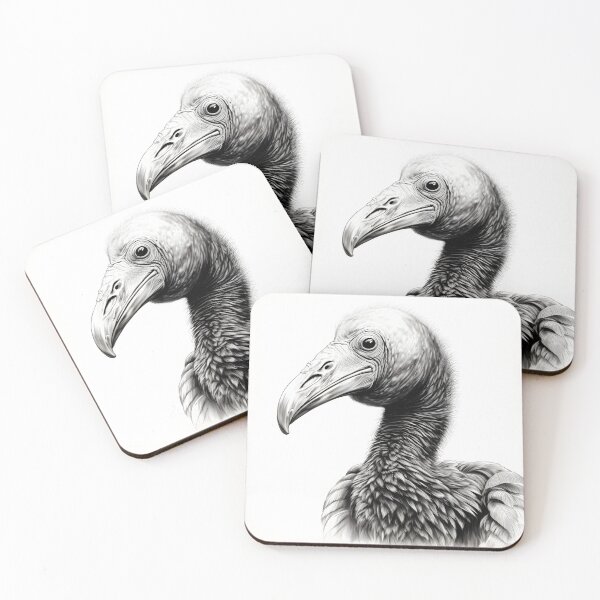 Item preview, Black and White Dodo Pencil Drawing designed and sold by Pencil-Art.