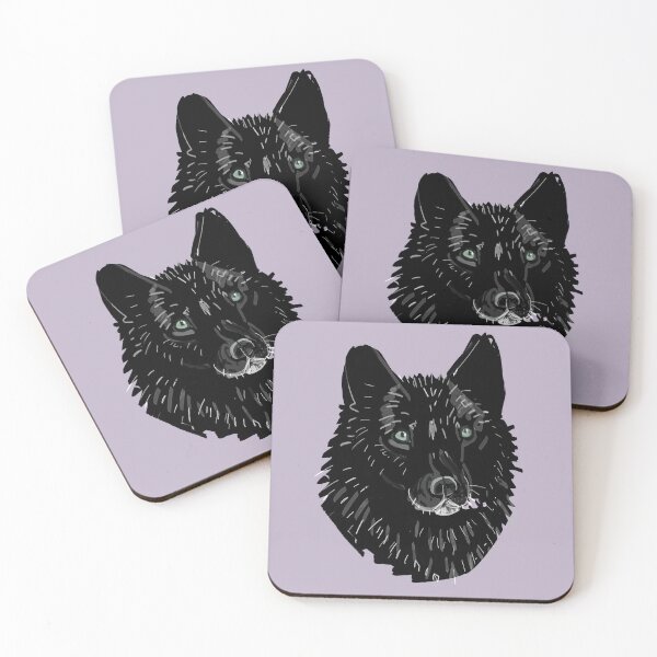 Item preview, Totem Romeo the wolf pattern in Lila designed and sold by belettelepink.