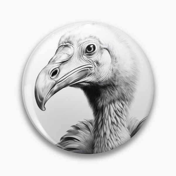 Item preview, Black and White Dodo Pencil Drawing designed and sold by Pencil-Art.