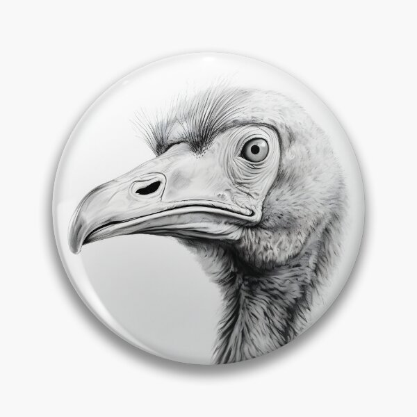 Item preview, Black and White Dodo Pencil Drawing designed and sold by Pencil-Art.