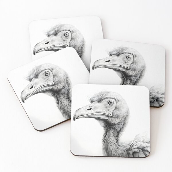Item preview, Black and White Dodo Pencil Drawing designed and sold by Pencil-Art.