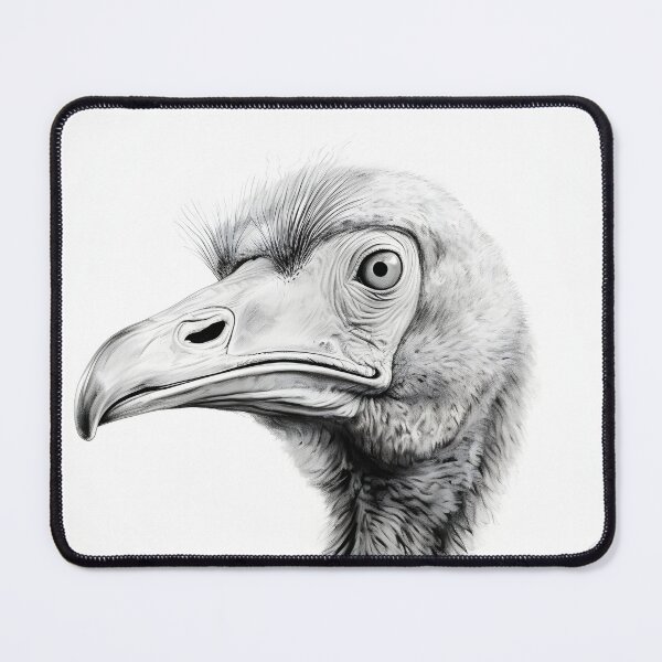 Item preview, Black and White Dodo Pencil Drawing designed and sold by Pencil-Art.