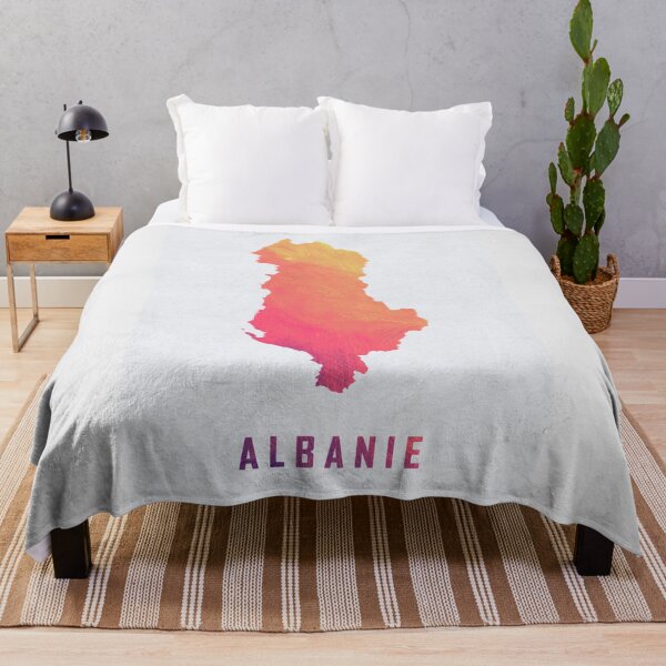 Item preview, Colorful Artistic Map Of Albania With Gradient Hues In Abstract Style designed and sold by Jerhus.