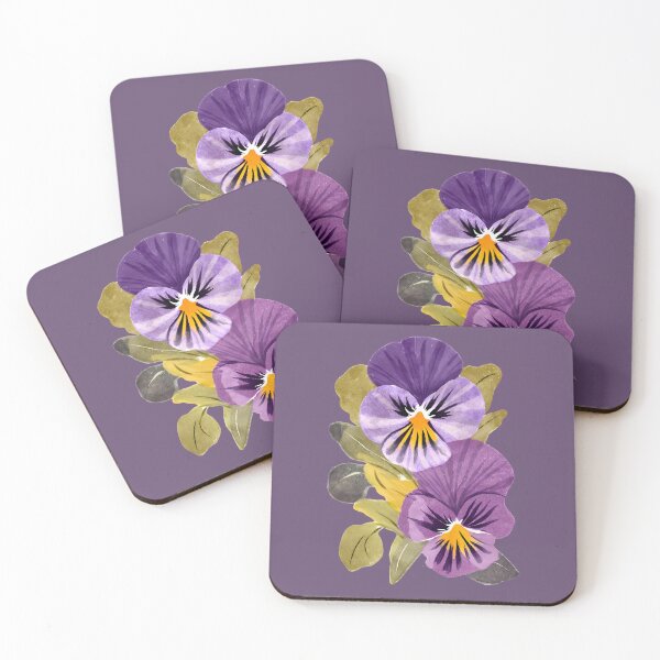 Item preview, Beautiful Watercolor Pansies designed and sold by FarmOfCuties.