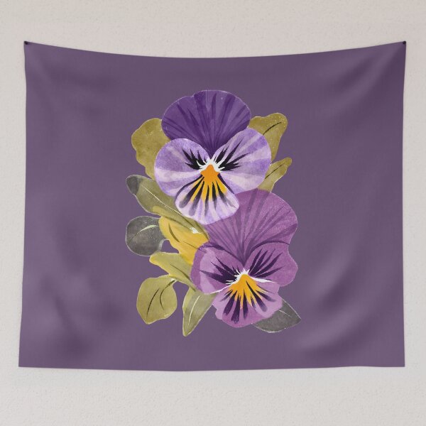 Item preview, Beautiful Watercolor Pansies designed and sold by FarmOfCuties.
