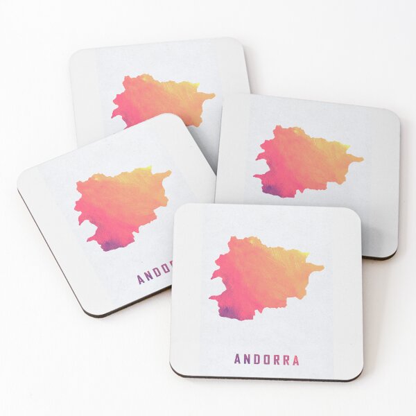 Item preview, Colorful Artistic Map Of Andorra With Gradient Hues In Abstract Style designed and sold by Jerhus.