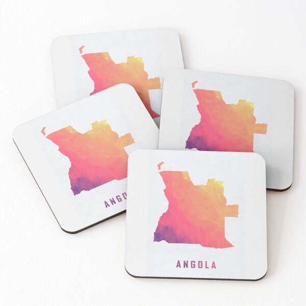Item preview, Colorful Artistic Map Of Angola With Gradient Hues In Abstract Style designed and sold by Jerhus.