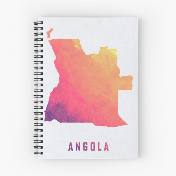 Item preview, Colorful Artistic Map Of Angola With Gradient Hues In Abstract Style designed and sold by Jerhus.