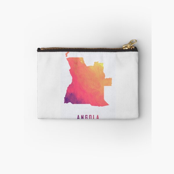 Item preview, Colorful Artistic Map Of Angola With Gradient Hues In Abstract Style designed and sold by Jerhus.