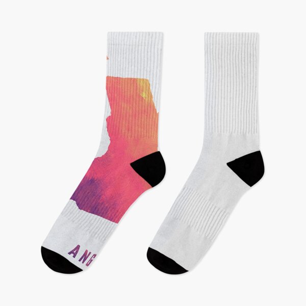 Item preview, Colorful Artistic Map Of Angola With Gradient Hues In Abstract Style designed and sold by Jerhus.