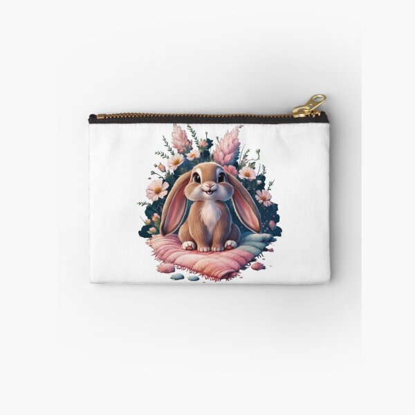 Item preview, Happy Bunny in a Floral Blanket designed and sold by TheCreativeA.