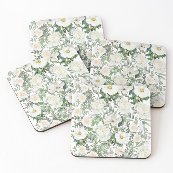 Item preview, White Flowers designed and sold by Katrina Kotlarski.