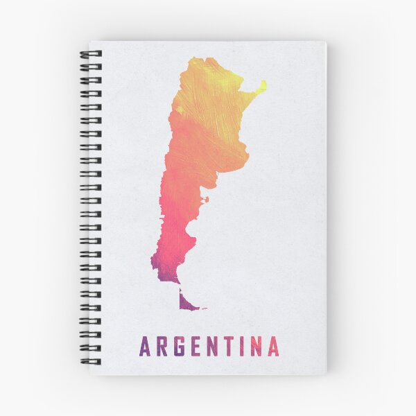 Item preview, Colorful Artistic Map Of Argentina With Gradient Hues In Abstract Style designed and sold by Jerhus.