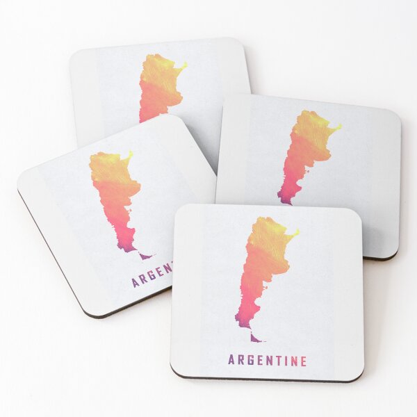 Item preview, Colorful Artistic Map Of Argentina With Gradient Hues In Abstract Style designed and sold by Jerhus.