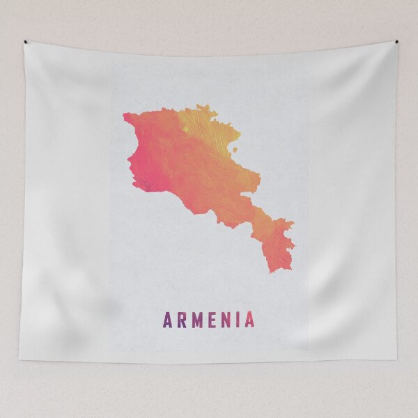 Item preview, Colorful Artistic Map Of Armenia With Gradient Hues In Abstract Style designed and sold by Jerhus.