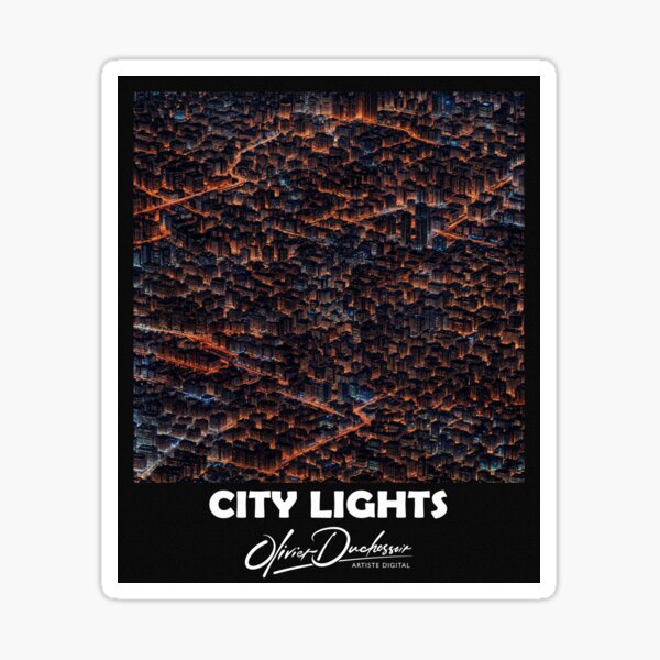 Aperçu de l'œuvre City lights 12 créée et vendue par olivier duchossoir.