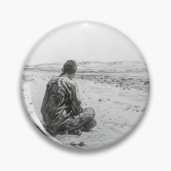 Item preview, Person sitting alone in barren land designed and sold by palmyst.