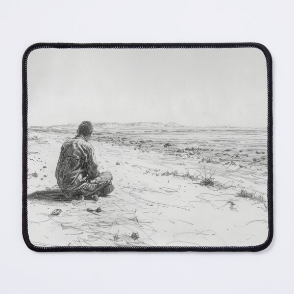Item preview, Person sitting alone in barren land designed and sold by palmyst.