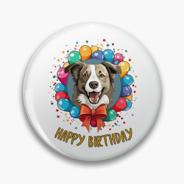 Item preview, Birthday Border Collie Dog  - Wheaton -  Happy Birthday! designed and sold by wotsthis.