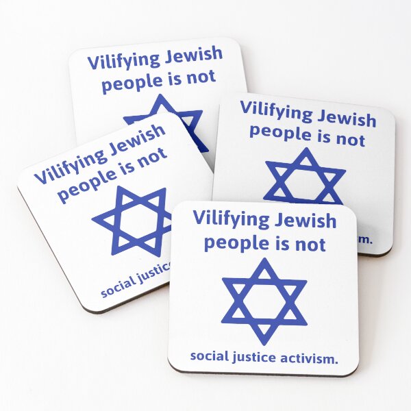Item preview, Vilifying Jewish people is not social justice activism  designed and sold by Rachel the Artist .