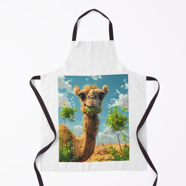 Item preview, Camel munching greenery in desert designed and sold by palmyst.