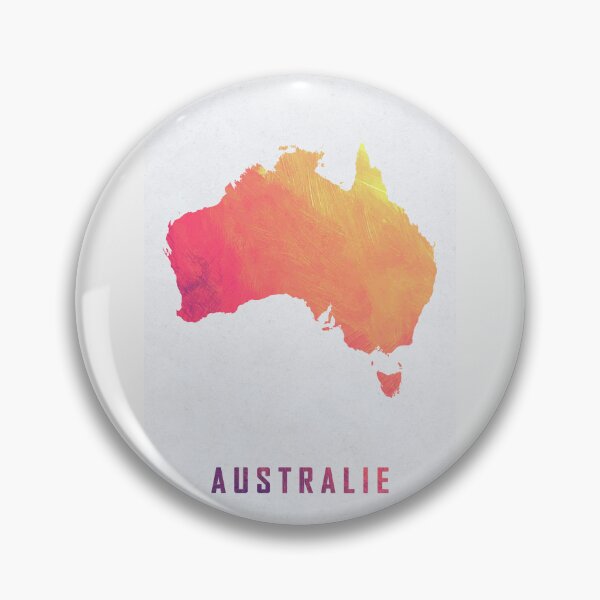 Item preview, Colorful Artistic Map Of Australia With Gradient Hues In Abstract Style designed and sold by Jerhus.