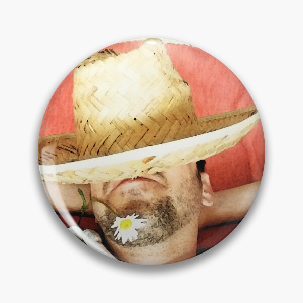 Item preview, Photography portrait of zen man with straw hat designed and sold by Carré Comme Orange.
