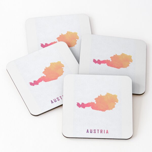 Item preview, Colorful Artistic Map Of Austria With Gradient Hues In Abstract Style designed and sold by Jerhus.