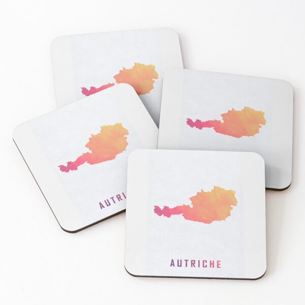 Item preview, Colorful Artistic Map Of Austria With Gradient Hues In Abstract Style designed and sold by Jerhus.