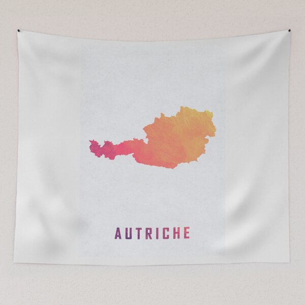Item preview, Colorful Artistic Map Of Austria With Gradient Hues In Abstract Style designed and sold by Jerhus.