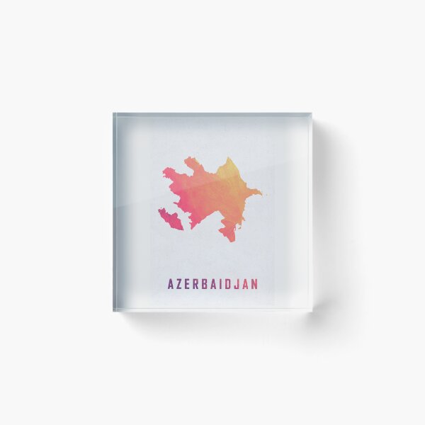 Item preview, Colorful Artistic Map Of Azerbaijan With Gradient Hues In Abstract Style designed and sold by Jerhus.