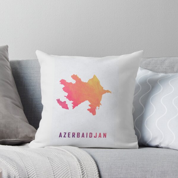 Item preview, Colorful Artistic Map Of Azerbaijan With Gradient Hues In Abstract Style designed and sold by Jerhus.