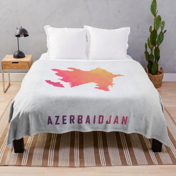 Item preview, Colorful Artistic Map Of Azerbaijan With Gradient Hues In Abstract Style designed and sold by Jerhus.