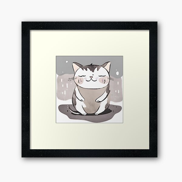 Item preview, Peaceful Cat designed and sold by KittenKart.