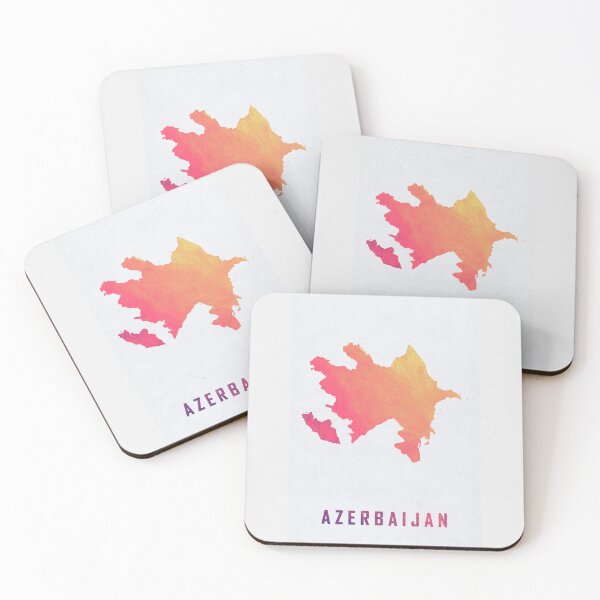 Item preview, Colorful Artistic Map Of Azerbaijan With Gradient Hues In Abstract Style designed and sold by Jerhus.