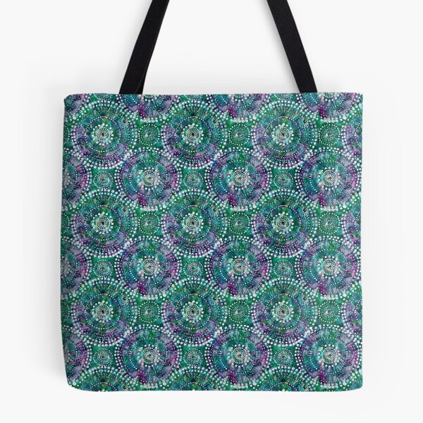 Item preview, Purple and green Indian style hippy tie dye pattern designed and sold by SmarterThingz.