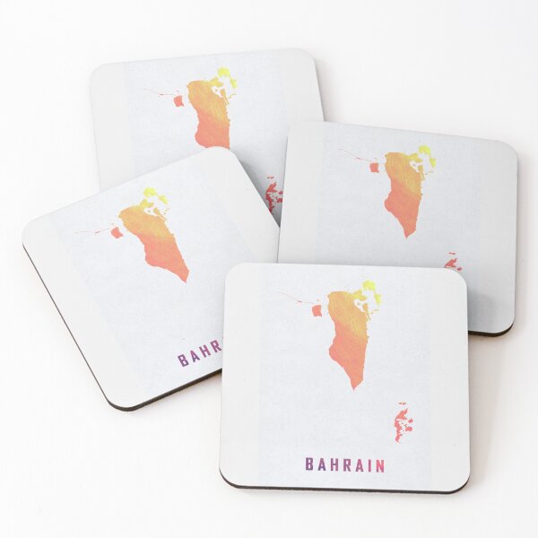 Item preview, Colorful Artistic Map Of Bahrain With Gradient Hues In Abstract Style designed and sold by Jerhus.
