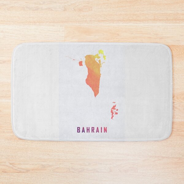 Item preview, Colorful Artistic Map Of Bahrain With Gradient Hues In Abstract Style designed and sold by Jerhus.