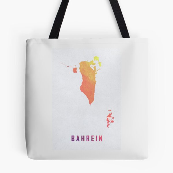 Item preview, Colorful Artistic Map Of Bahrain With Gradient Hues In Abstract Style designed and sold by Jerhus.