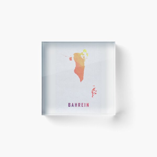 Item preview, Colorful Artistic Map Of Bahrain With Gradient Hues In Abstract Style designed and sold by Jerhus.